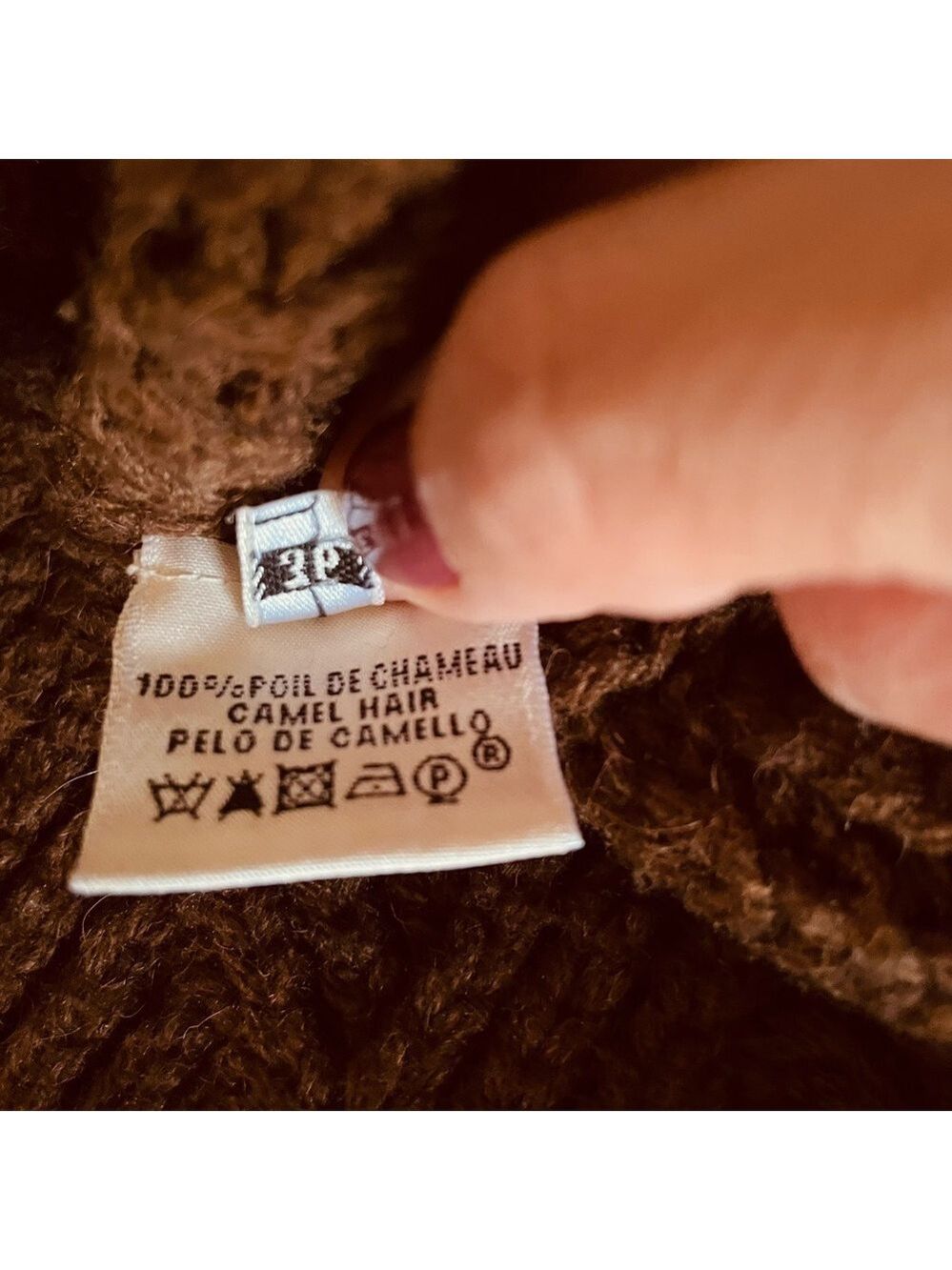AUTHENTIC Hermes Elegant Tan Cowl Neck Sweater - Camel Hair - NWT - Picture 9 of 11